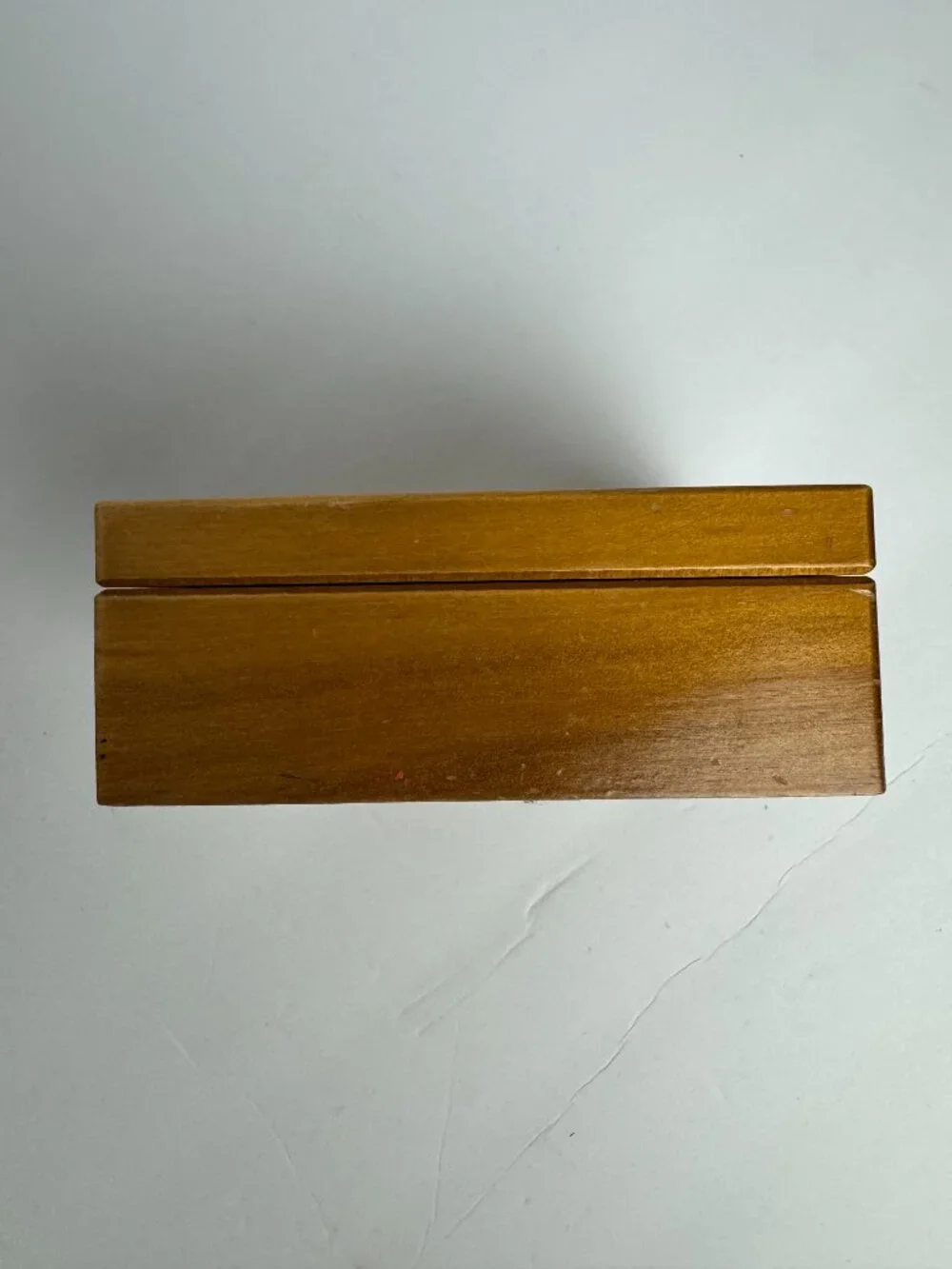 Vintage Chinese Wooden Jewelry Trinket Box White Goose Red Polygonum